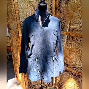 Cabi Stylish Women's Gray 100% Cotton Jacket_Large